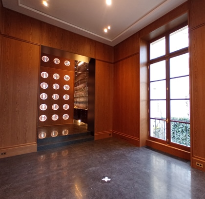 rénovation d'un showroom rue du bac à Paris